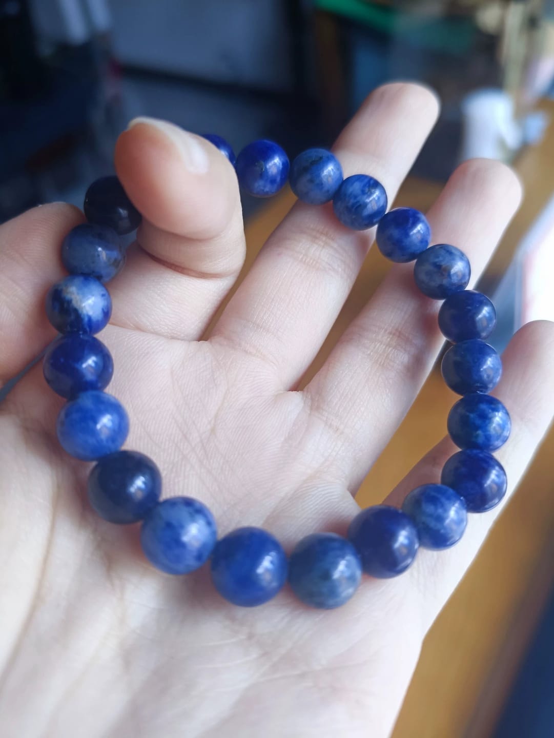 Customer photo review of FuAttract Harmony Balance & Positive Vibes Natural Multi Material Stone Unisex Versatile Bracelet