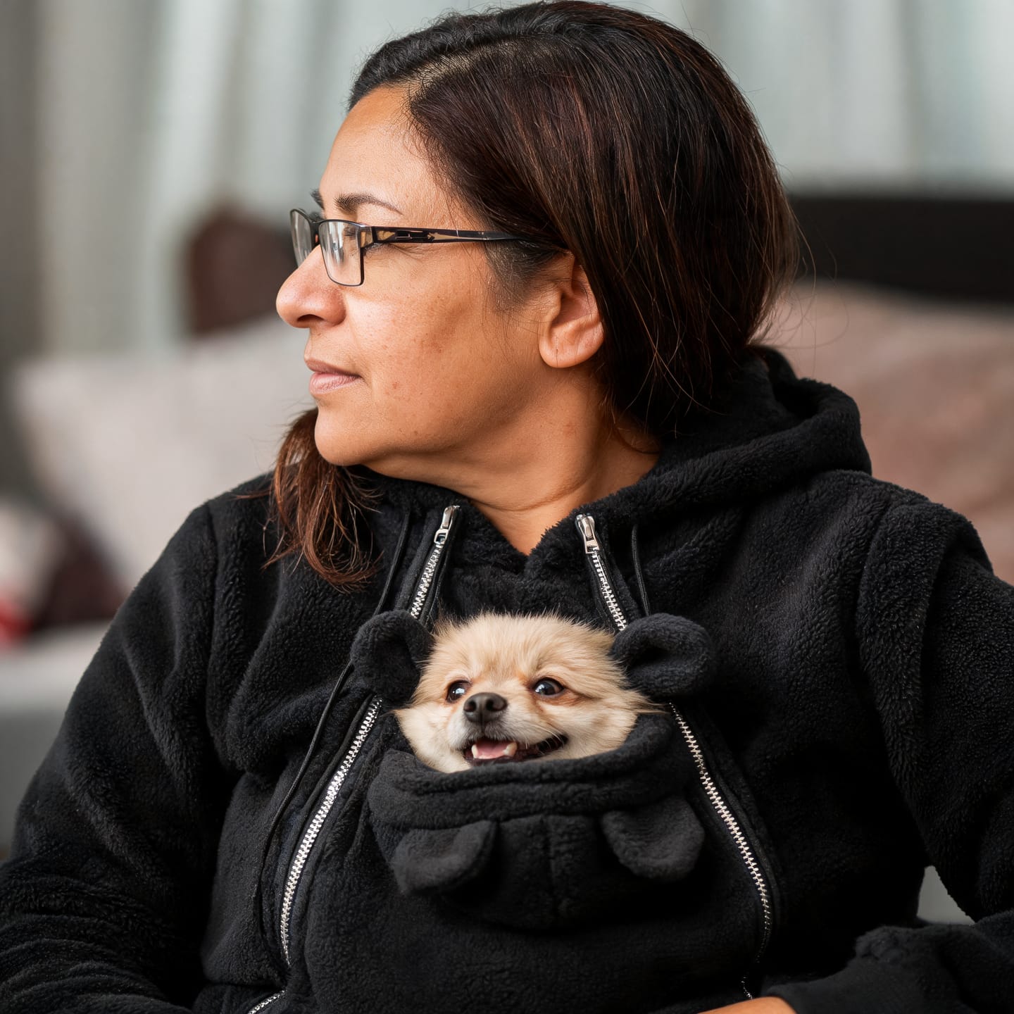 Customer photo review of MIMO™ — Hoodie para Perritos