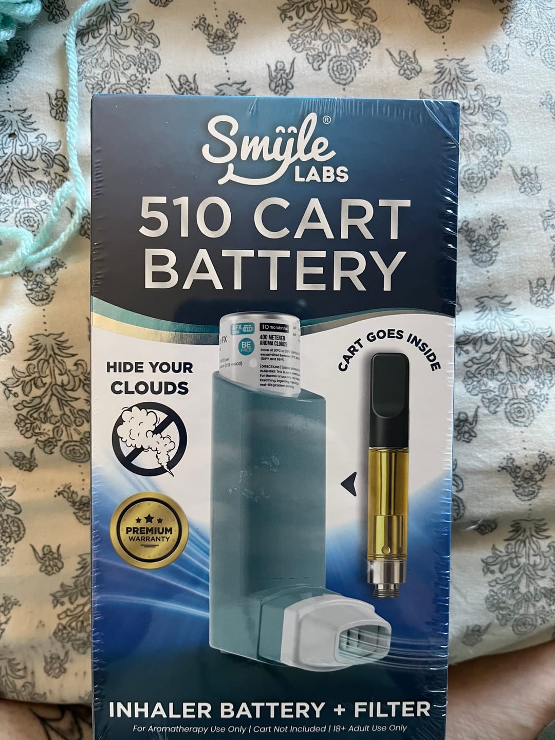Customer photo review of Inhaler 510 Cart Battery + Cloud Filters