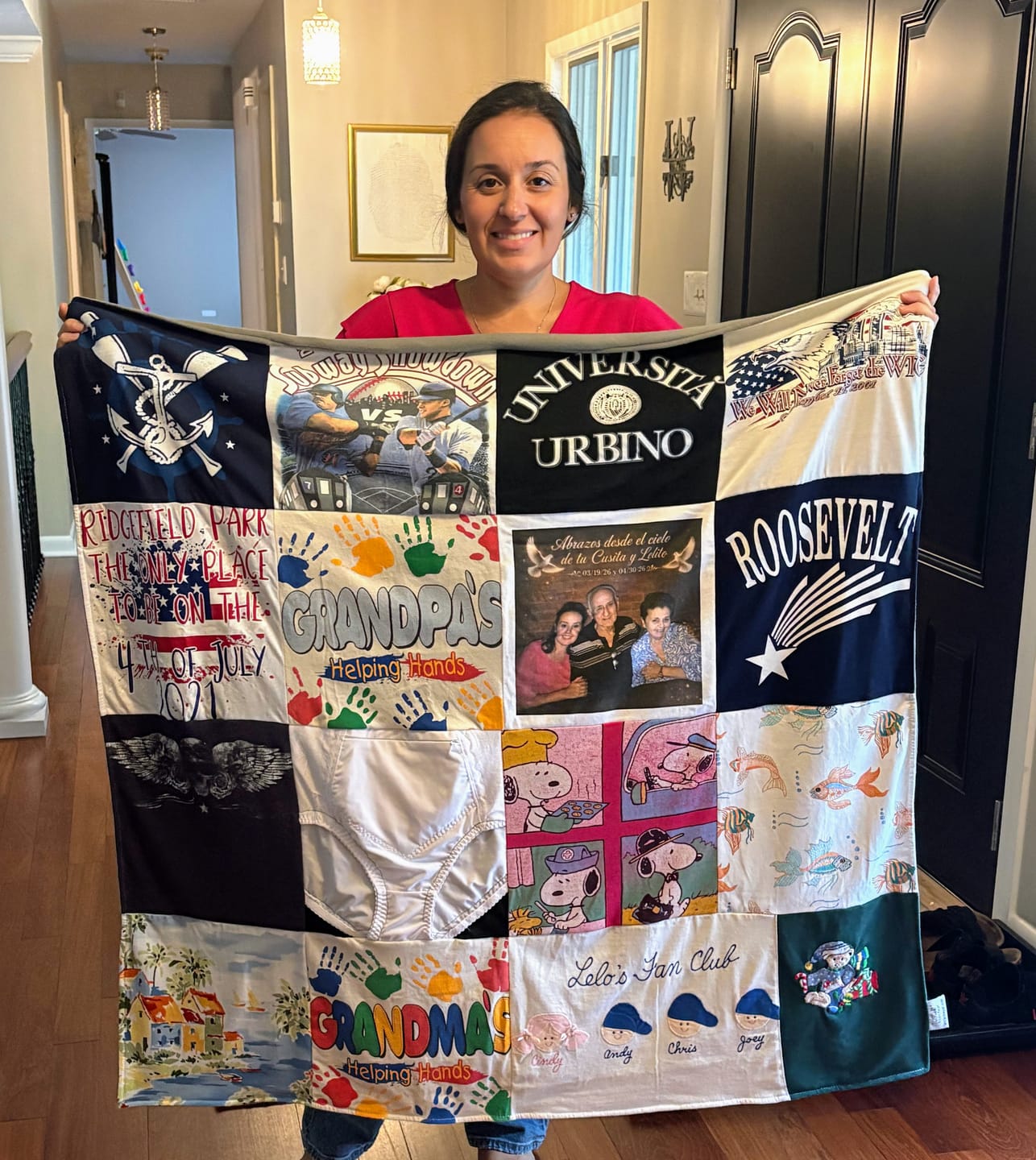 Customer photo review of Project Repat T-Shirt Quilt