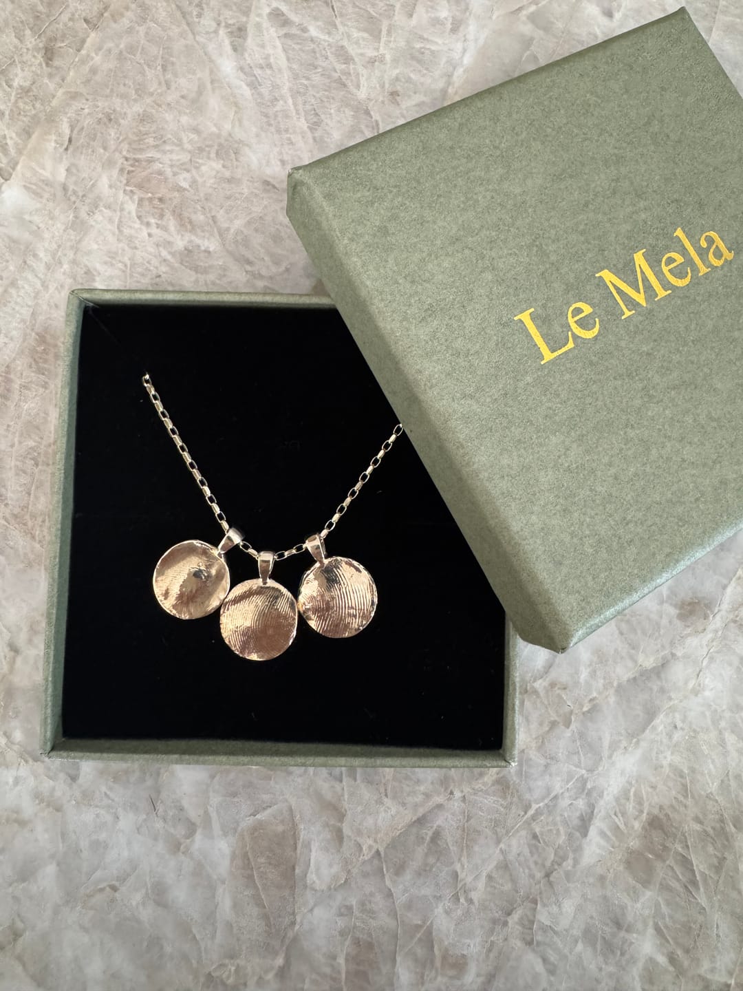 Customer photo review of Imprint Necklace Kit