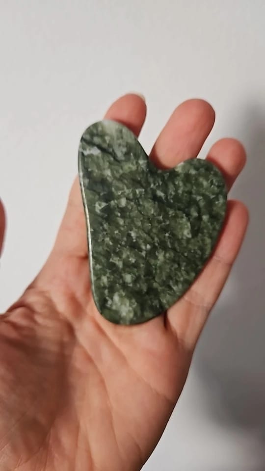 Customer photo review of Jade Roller & Gua Sha Set