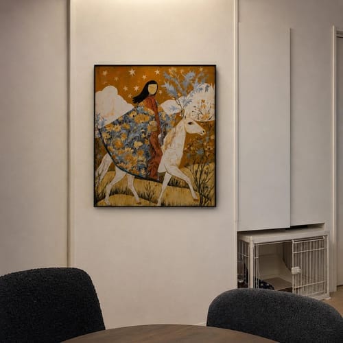 Customer photo review of Modern Folk Art ｜ Guardian of the Starry Meadow