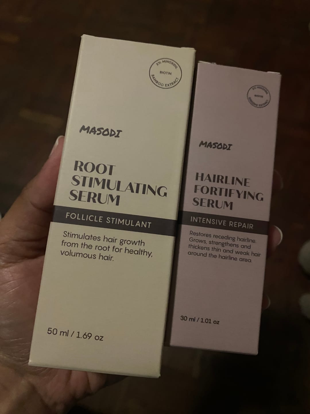 Customer photo review of Scalp Serum Set - Minoxidil