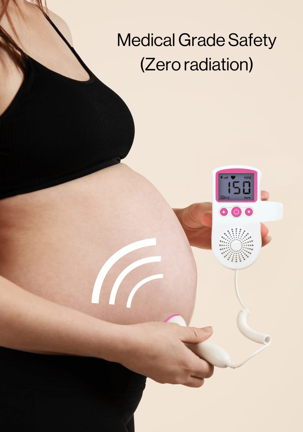 Customer photo review of Fetal Doppler Heartbeat Monitor