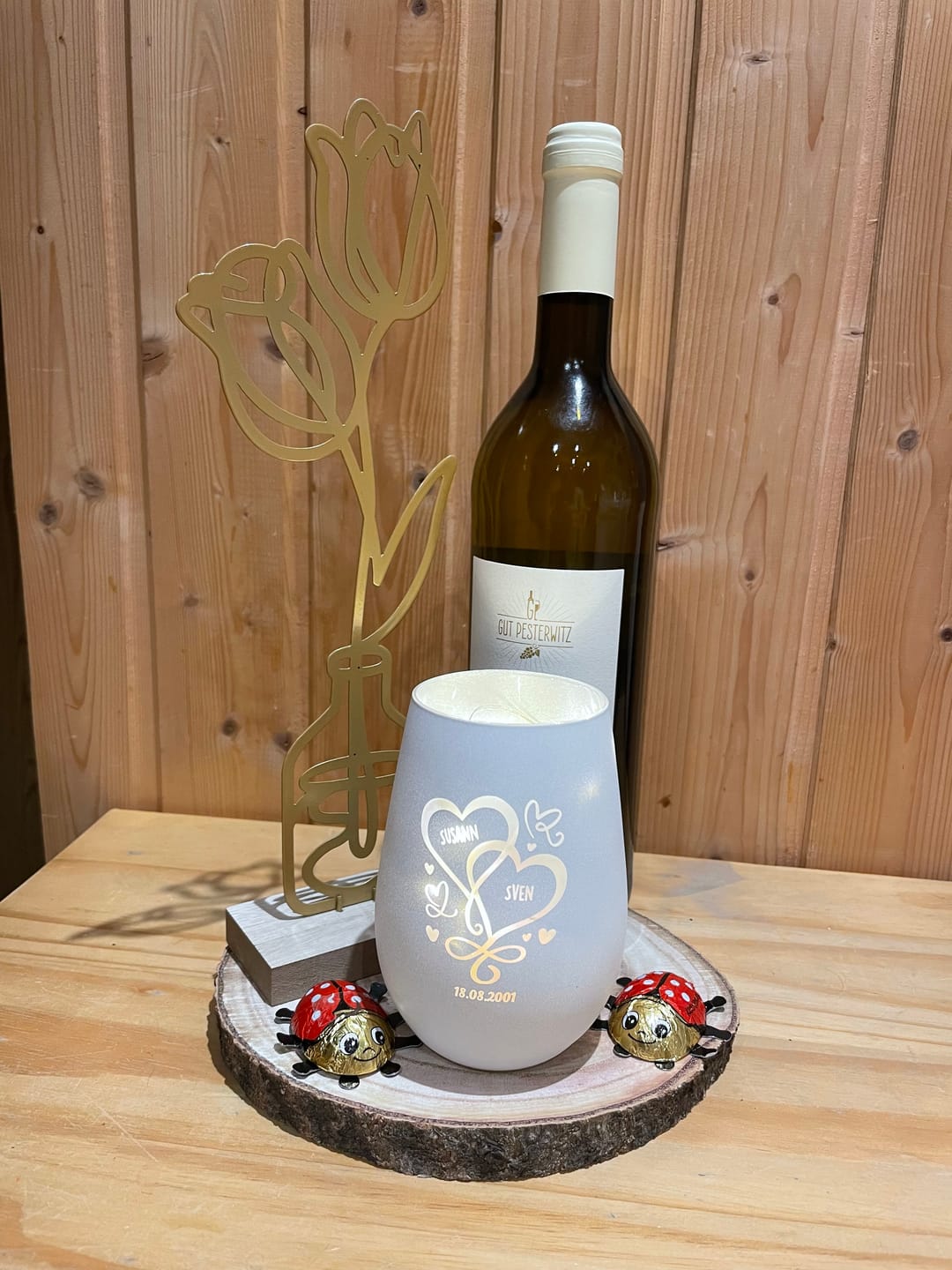 Customer photo review of Unsere Herzen - Paar-Windlicht