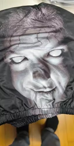 Customer photo review of Spooky Headrest Covers