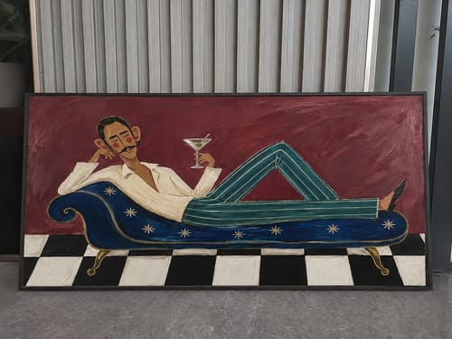 Customer photo review of Modern Folk Art ｜ The Stargazer on Velvet