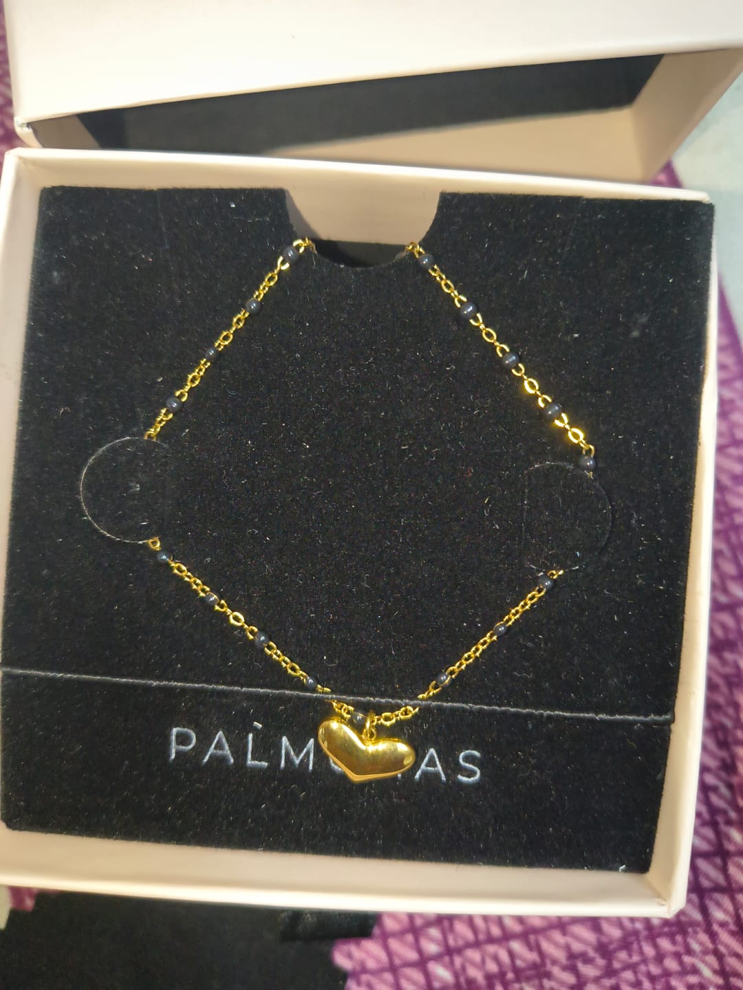 Customer photo review of Lovecore Heart Demifine Mangalsutra