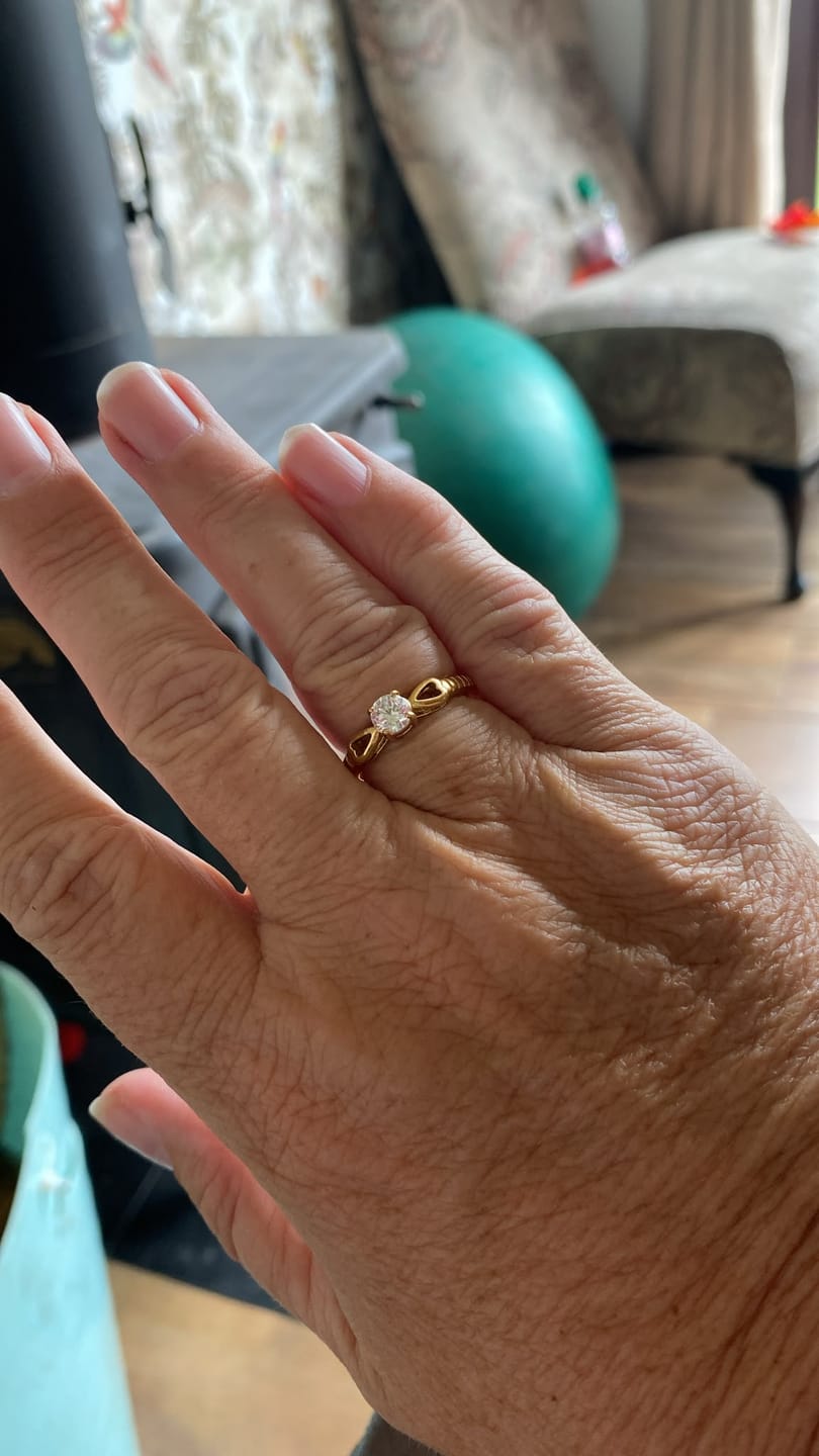 Customer photo review of Princess Ring Gold
