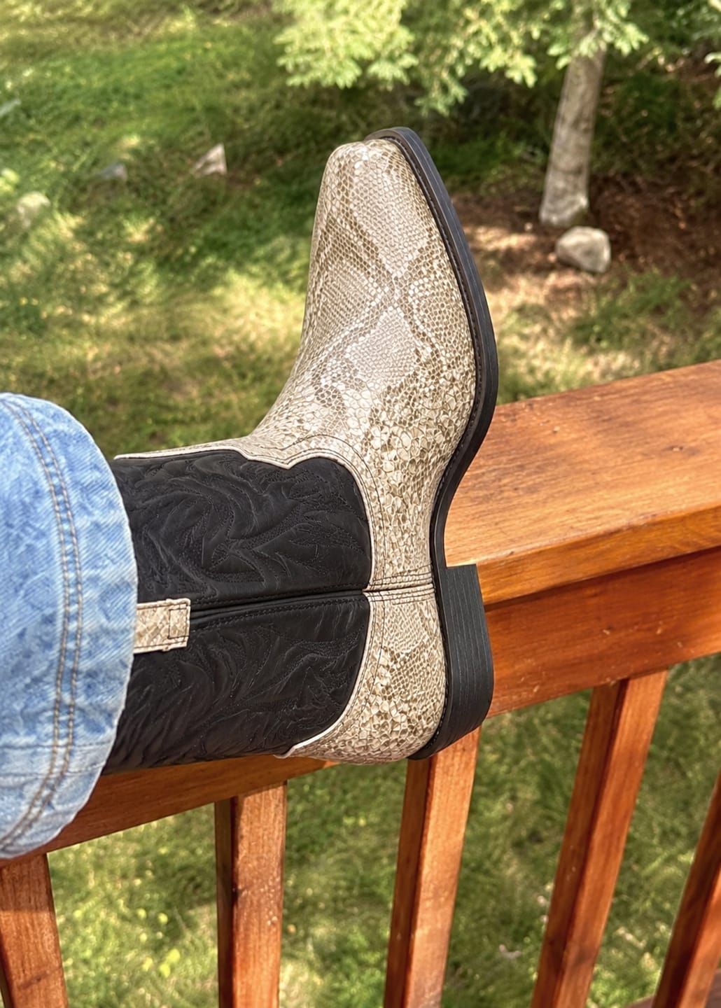 Customer photo review of Reno | Western Ankle Boot