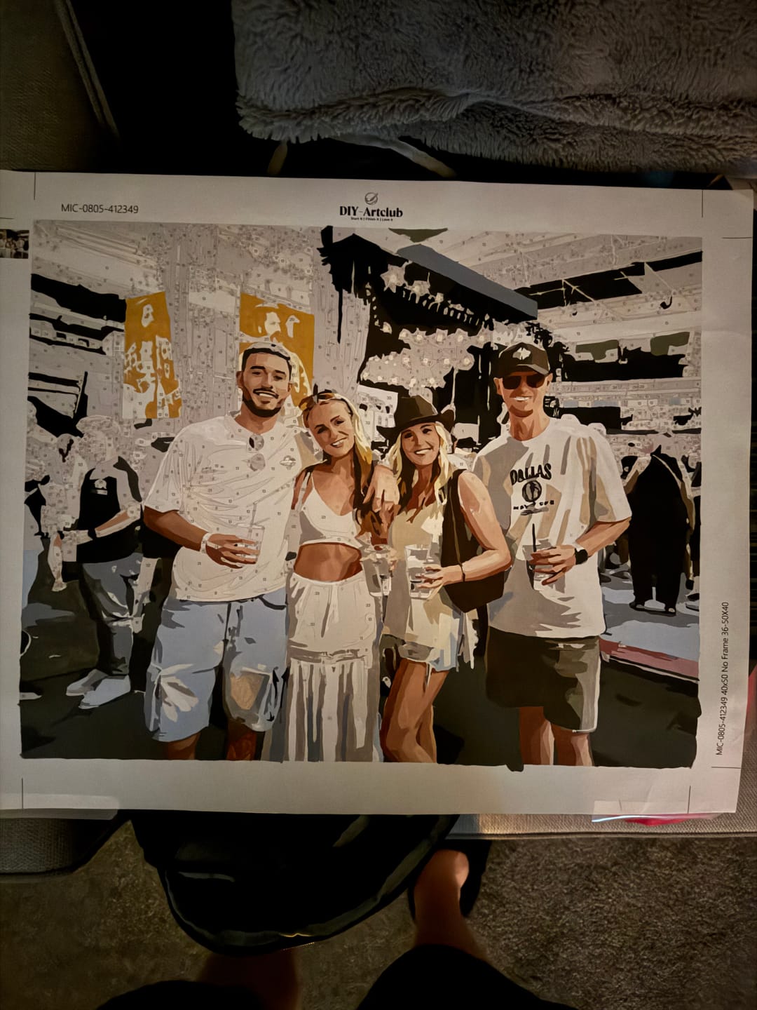 Customer photo review of Custom Kit | Paint by Numbers