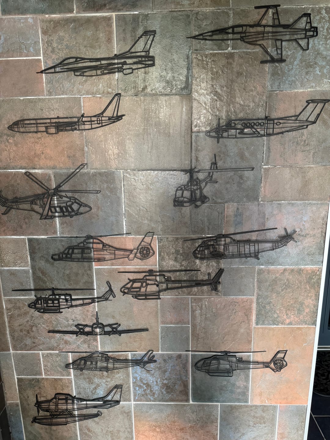Customer photo review of H130 Silhouette Metal Wall Art