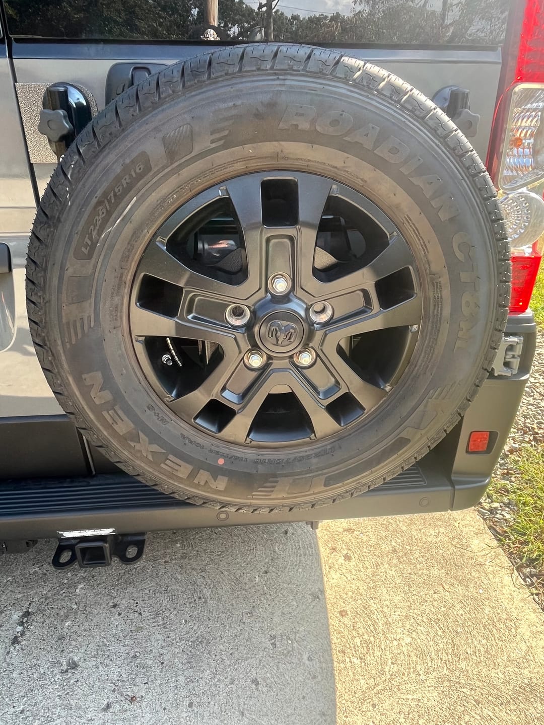 Customer photo review of B-Van Tire Carrier for Promaster