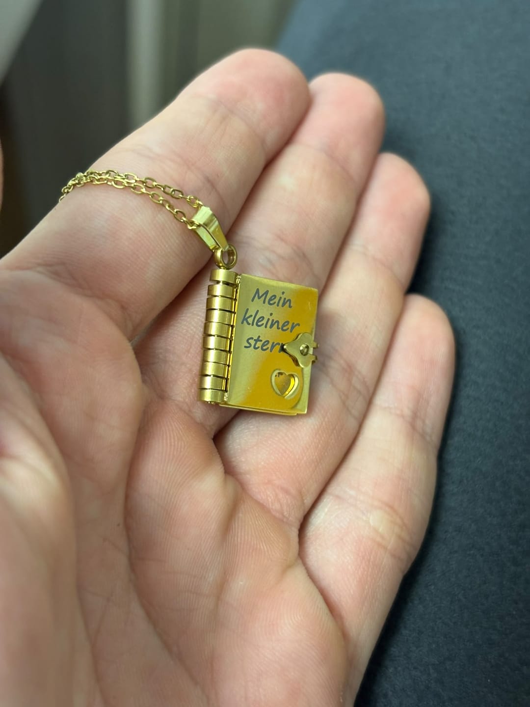 Customer photo review of Halskette mit Emotionaler Botschaft