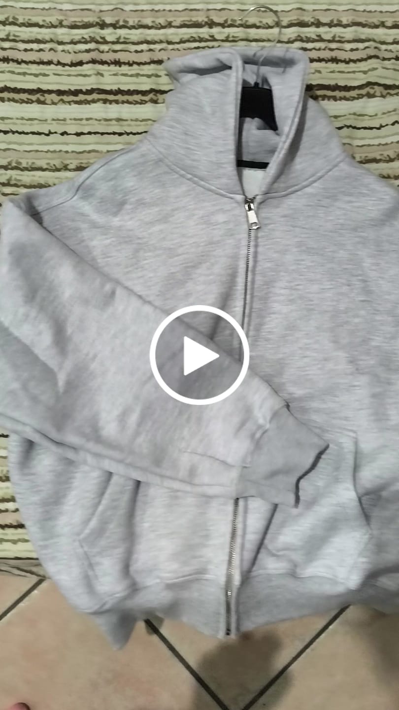 Customer video review of Zip Hoodie Heavy Blanks 500GSM Sport Grey