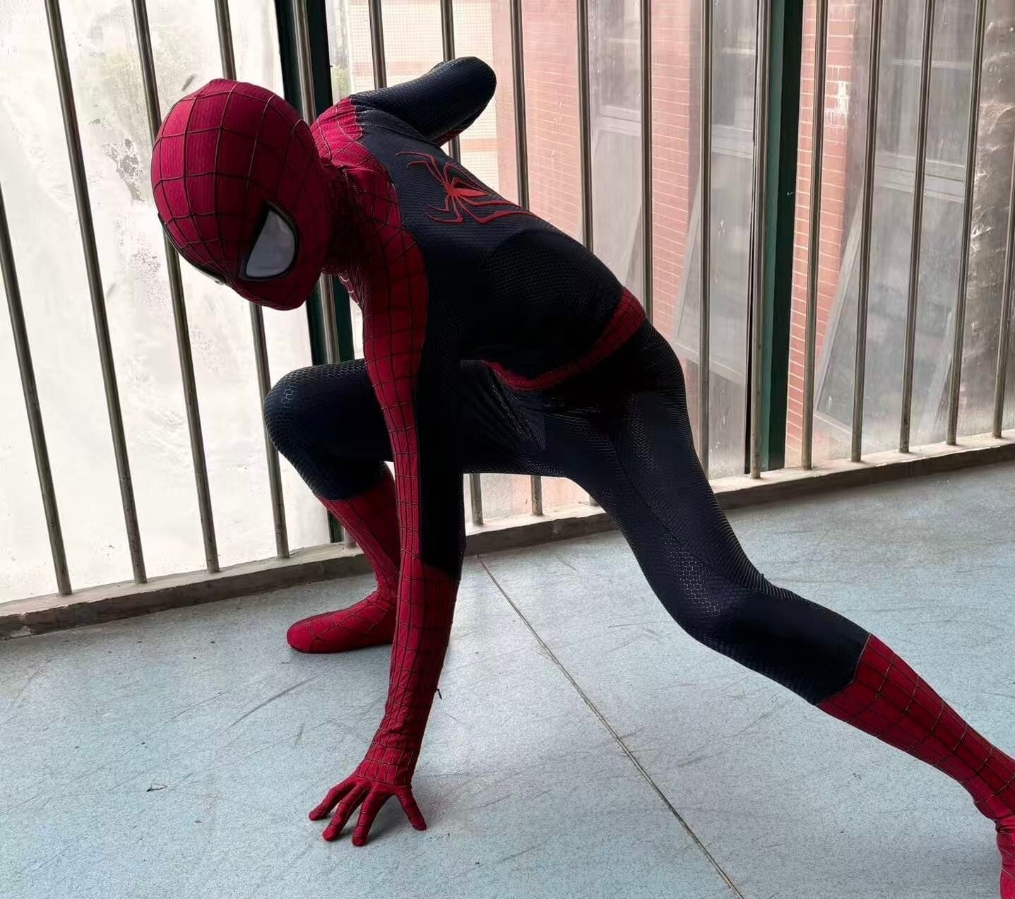 Customer photo review of The Amazing Spider-Man Costume Replica Wearable Suit (Replica Grade)(Screen Printed)