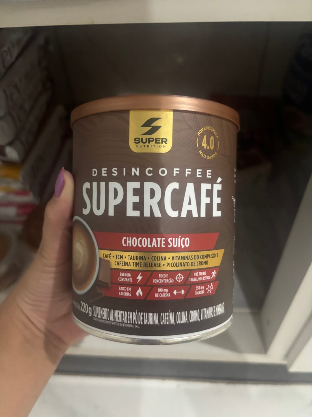 Customer photo review of Supercafé Chocolate Suíço