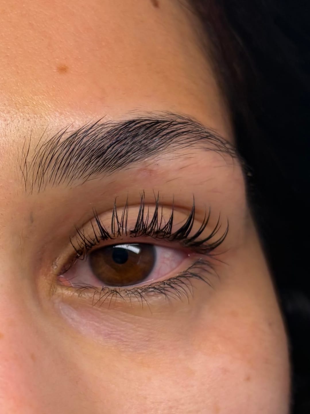 Customer photo review of Pure Care Lash & Brow Lift Pack