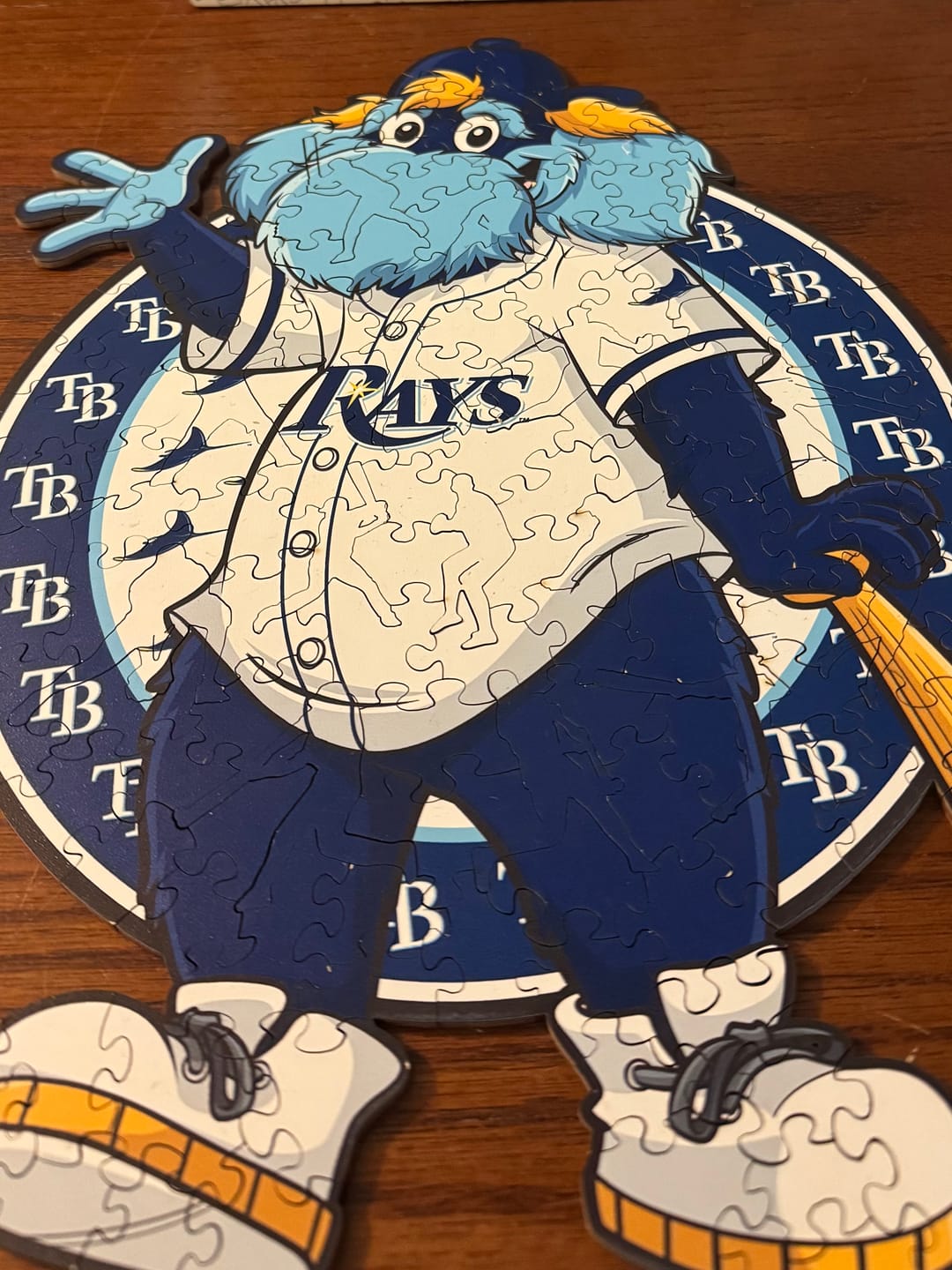 Customer photo review of Tampa Bay Rays™ Mascot Wooden Puzzle