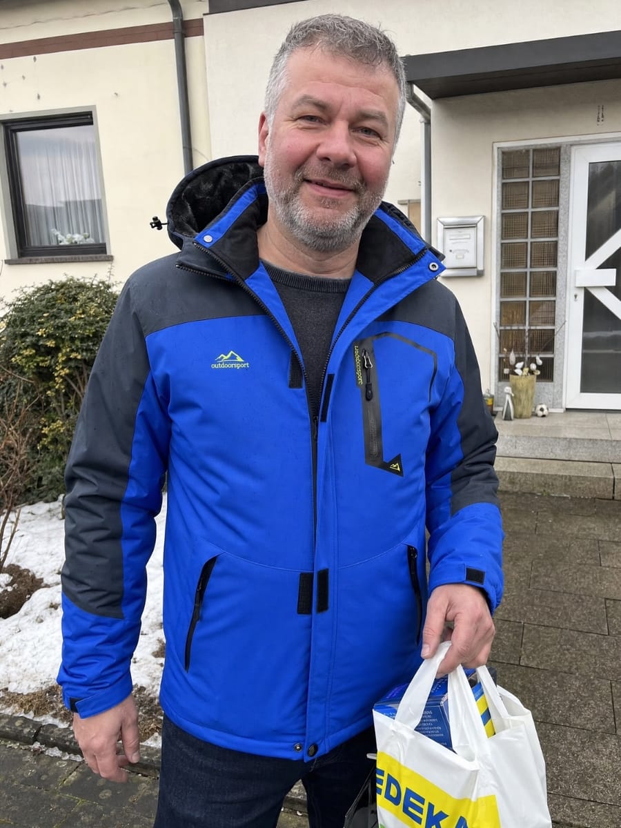 Customer photo review of Wasserdichte Winterjacke - Herren