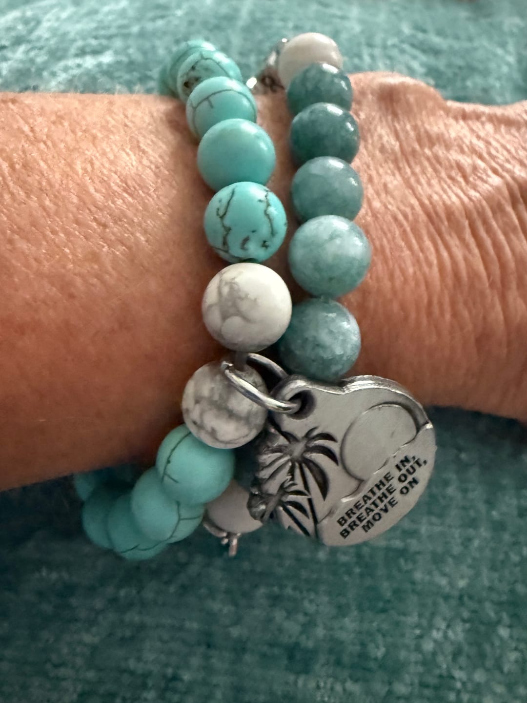 Customer photo review of BEADED – “BREATHE IN, BREATHE OUT, MOVE ON”