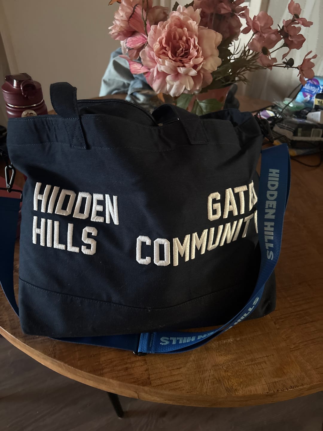 Customer photo review of GATED COMMUNITY CANVAS SHOPPER BAG