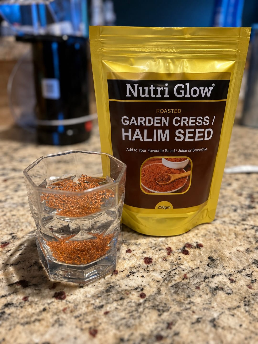 Customer photo review of Nutri Glow Garden Cress (Halim Seeds) – 250g | Ready to Eat