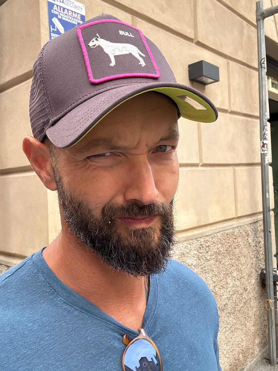 Customer photo review of GOORIN BROS Trucker Baseball Cap Bullterrier BULL