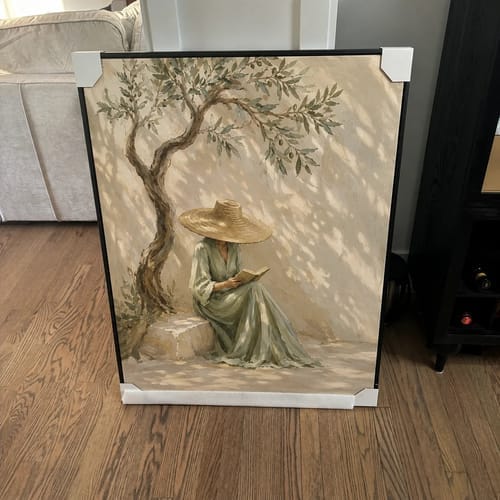 Customer photo review of Expressive Contemporary Art｜Under the Olive Shade