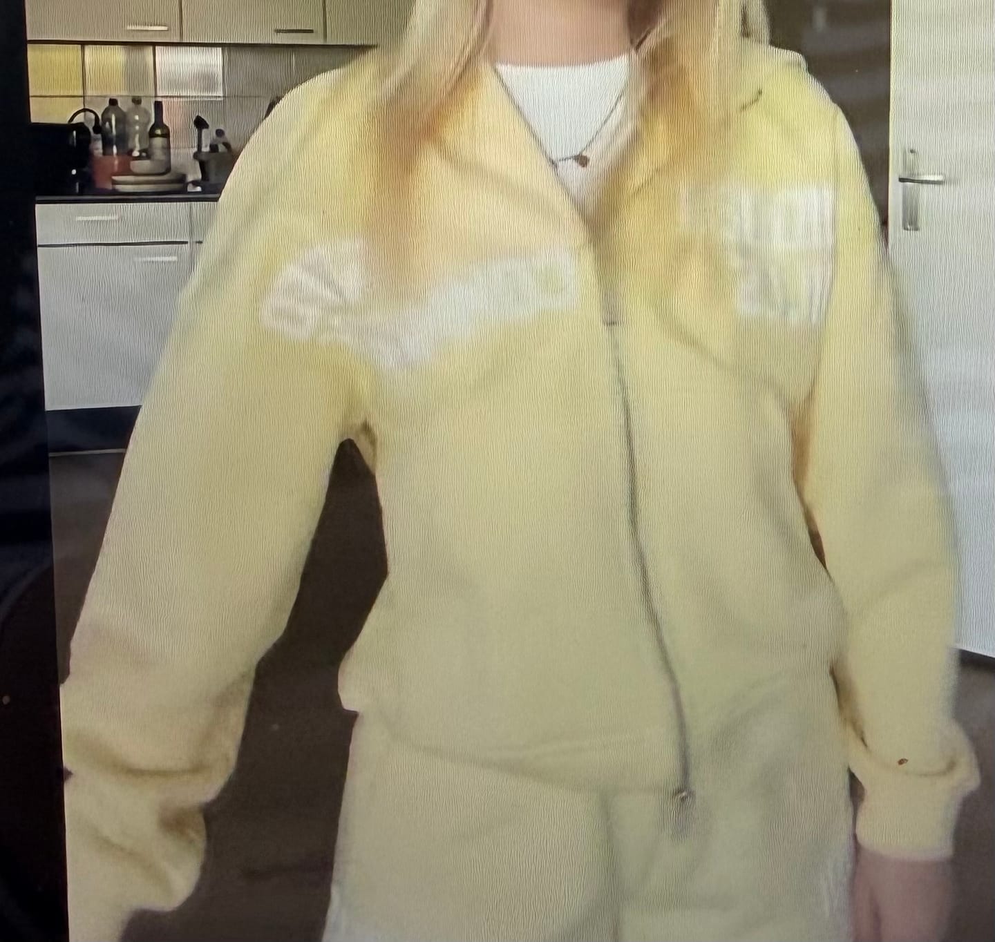 Customer photo review of GATED COMMUNITY ZIP HOODIE BUTTER YELLOW