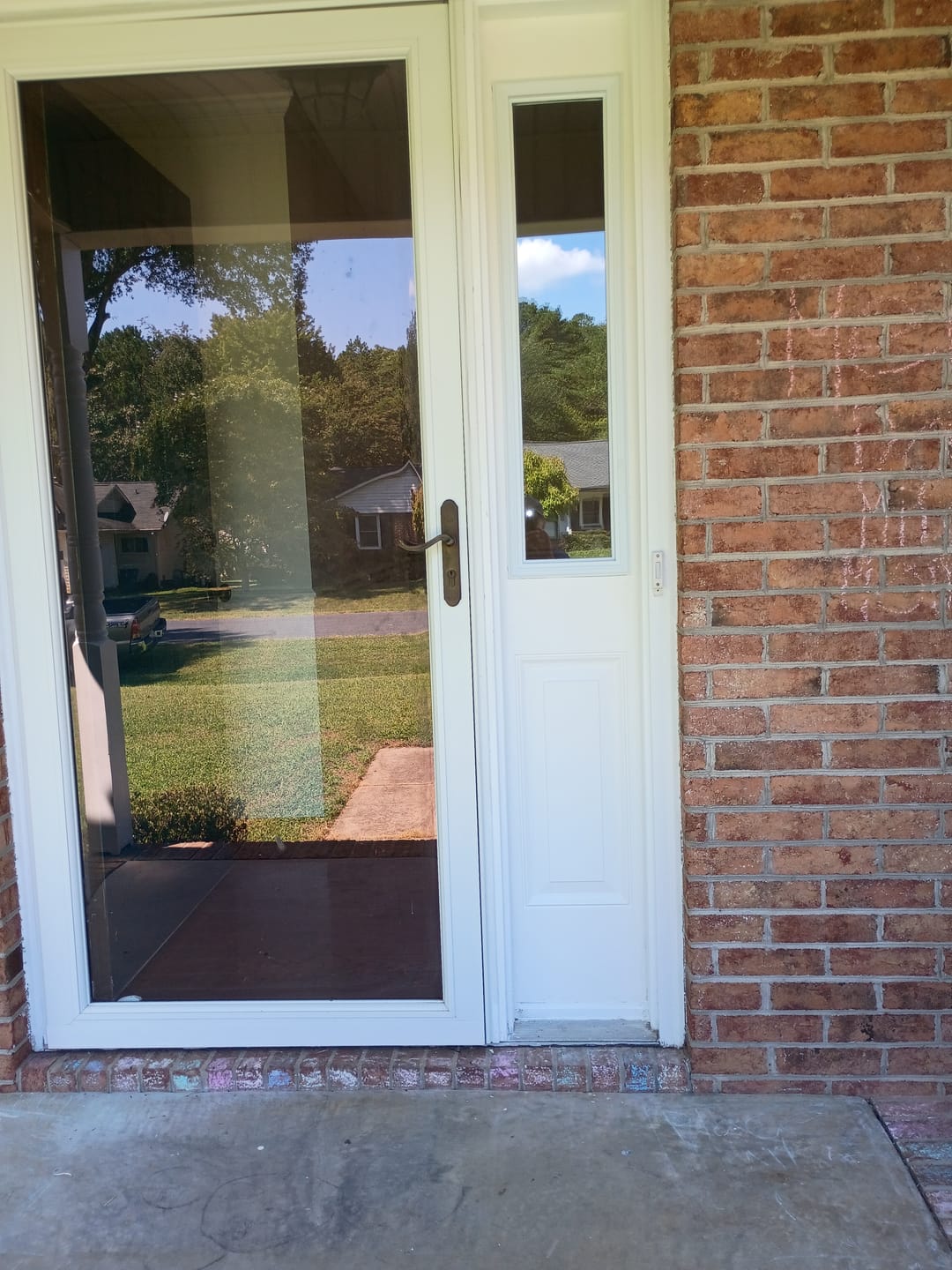 Customer photo review of Clear 1 Lite Glass and Frame Kit (Half Sidelite)