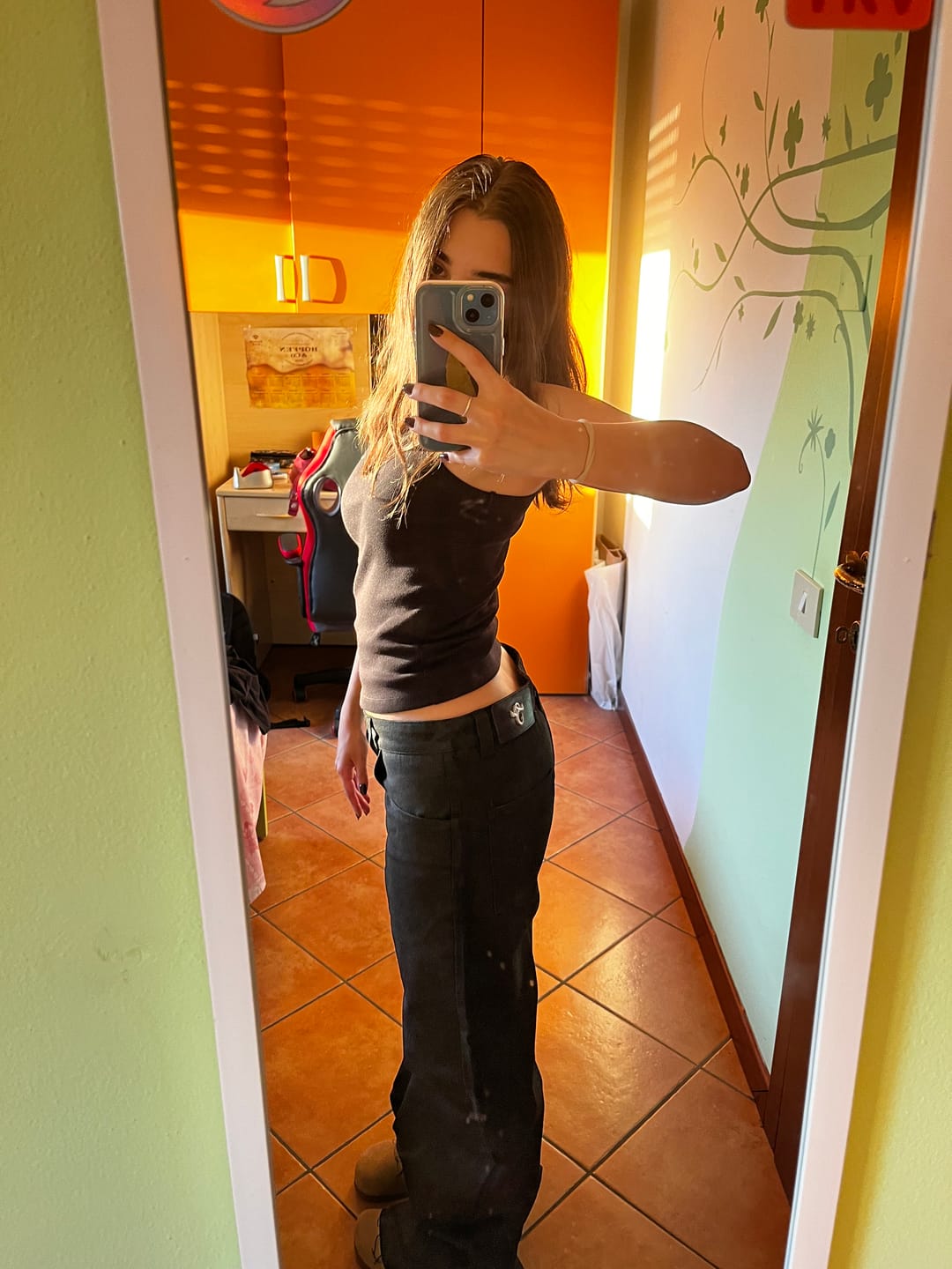 Customer photo review of WMNS Black Tank Top
