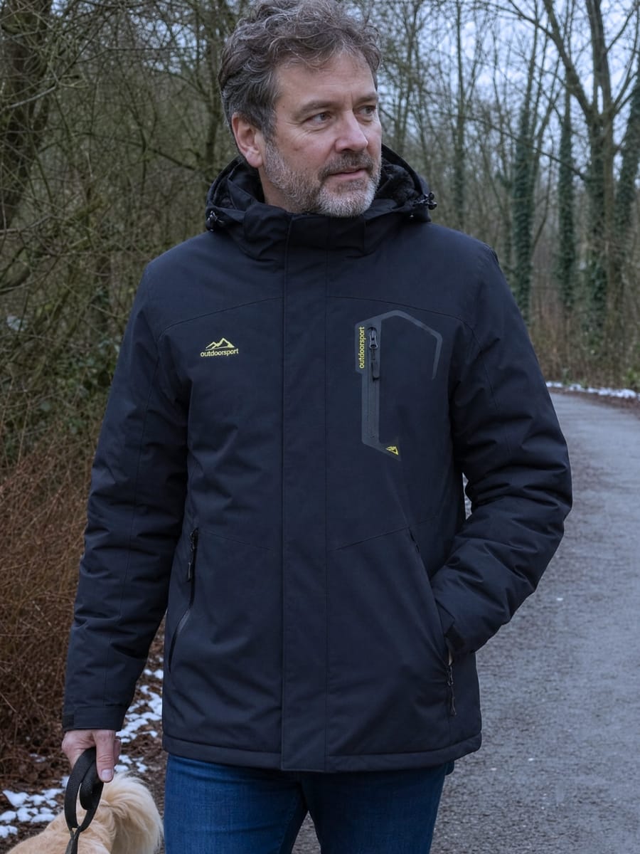 Customer photo review of Wasserdichte Winterjacke - Herren