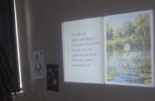 Customer photo review of Dreamora™ Smart Projector
