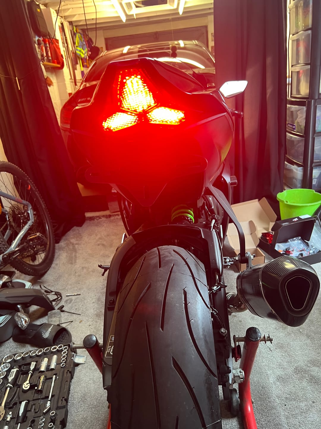 Customer photo review of Kawasaki ZX10R Integrated Rear Light