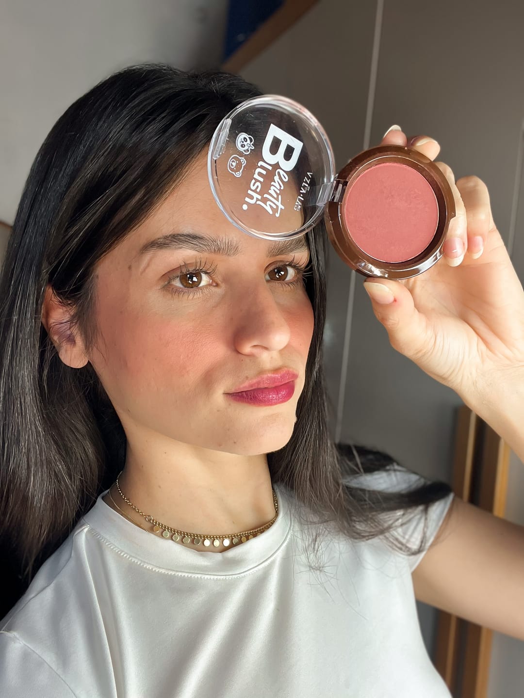Customer photo review of Beauty Blush Compacto Red Mocha - Vizzela + La’s
