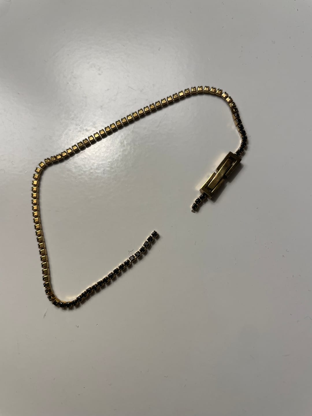 Customer photo review of Midnight Black Crystal Bracelet