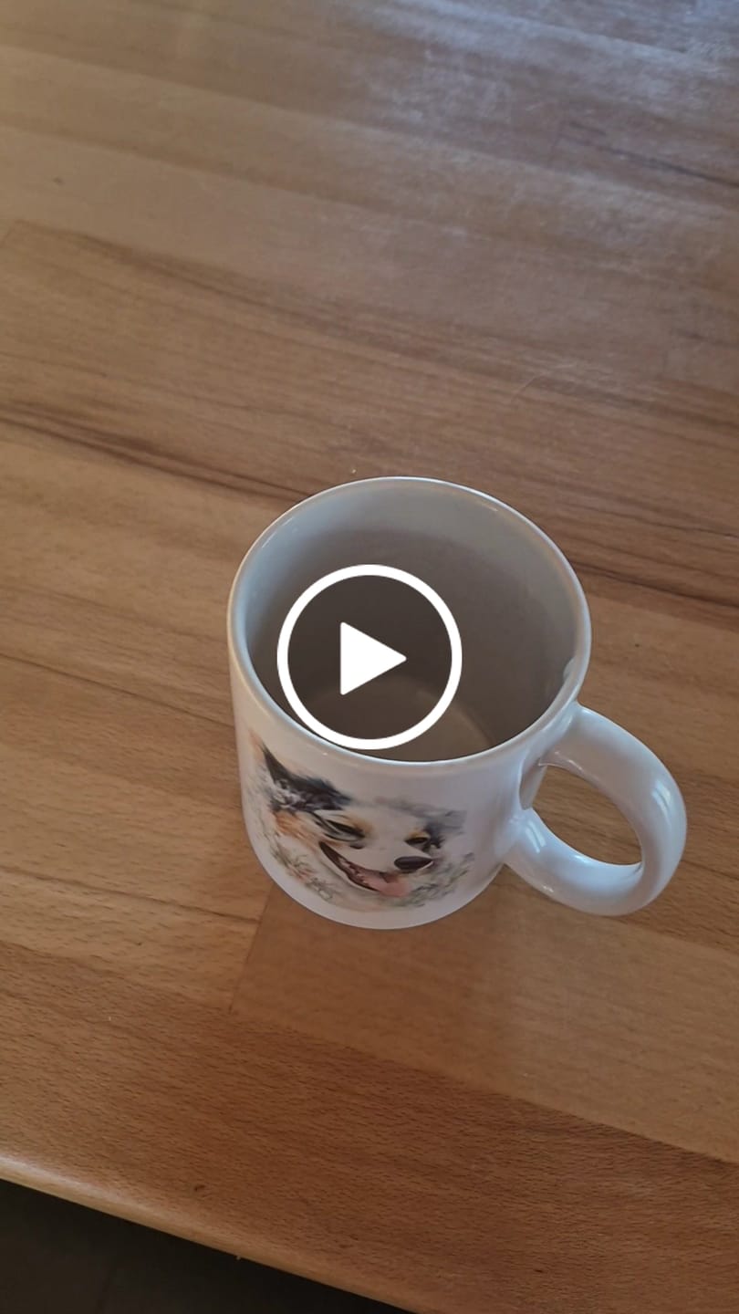 Customer video review of Aquarell - Mug personnalisé