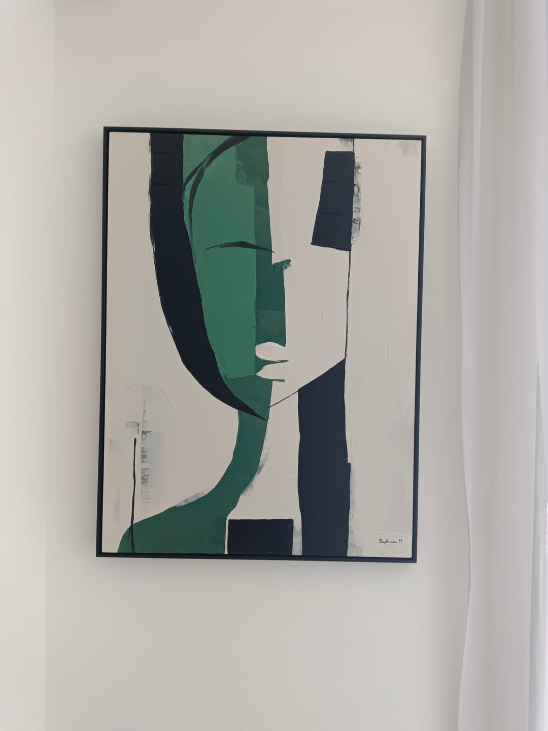 Customer photo review of Contemporary Minimalist Art #MA038