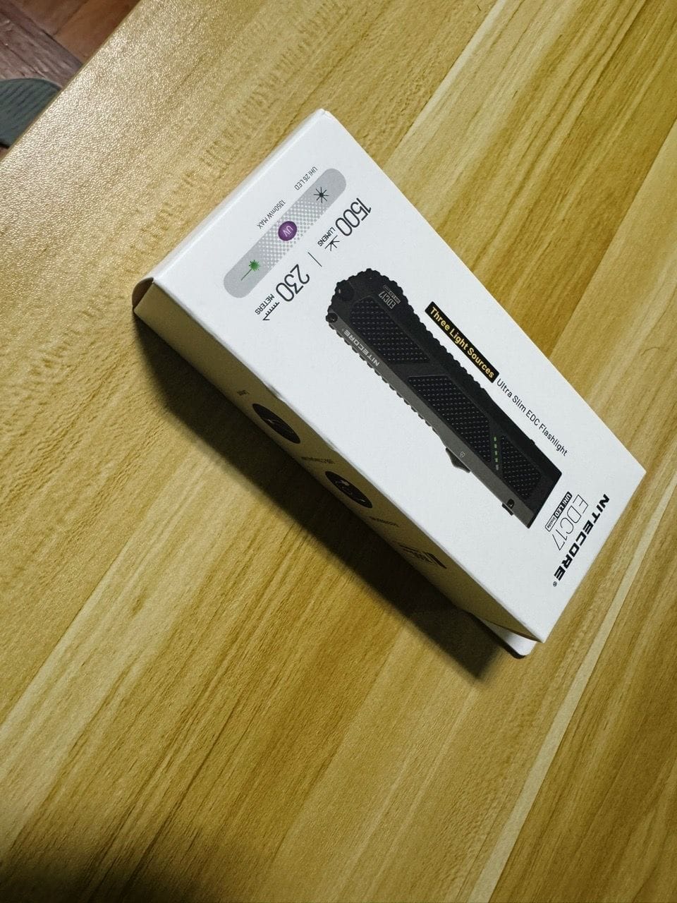 Customer photo review of EDC17 - 1500 lumens (UV+Green Laser)