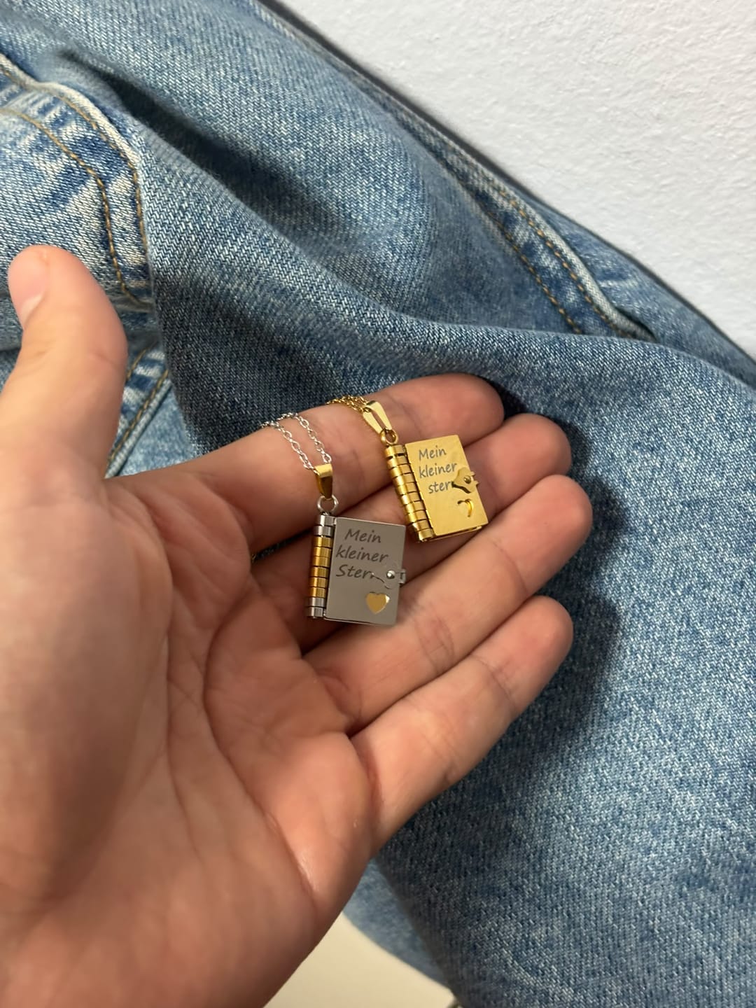 Customer photo review of Halskette mit Emotionaler Botschaft