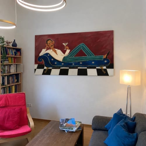 Customer photo review of Modern Folk Art ｜ The Stargazer on Velvet