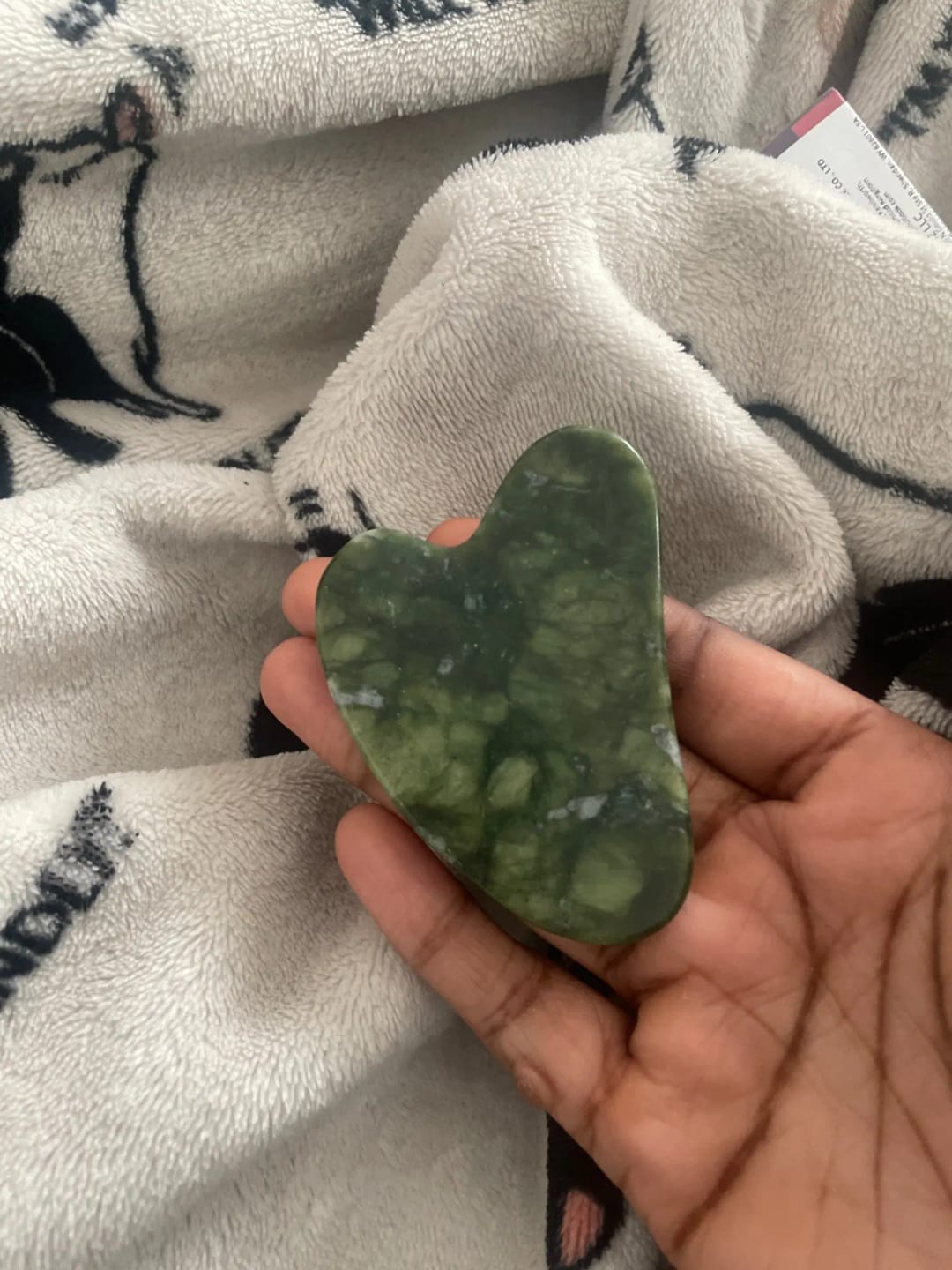Customer photo review of Jade Roller & Gua Sha Set