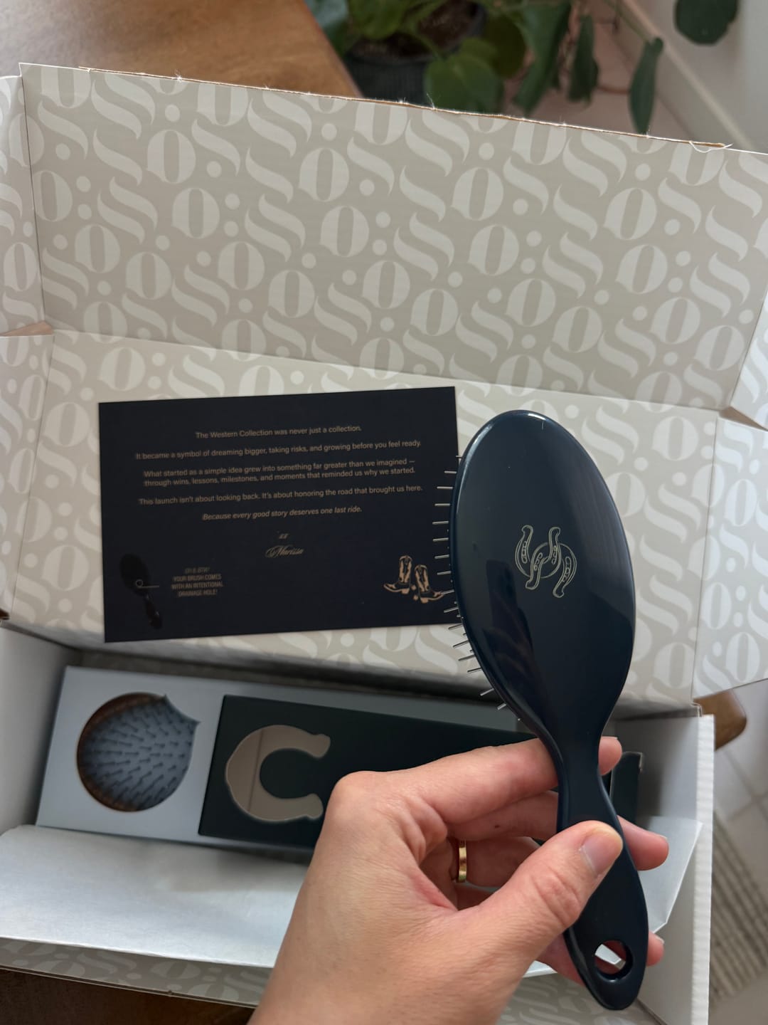 Customer photo review of The Mini Detangling Brush - Western