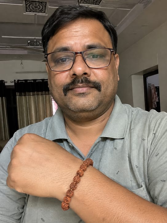 Customer photo review of 5 Mukhi Rudraksha Bracelet