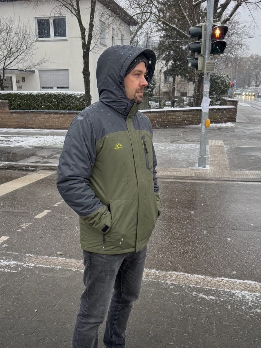 Customer photo review of Wasserdichte Winterjacke - Herren