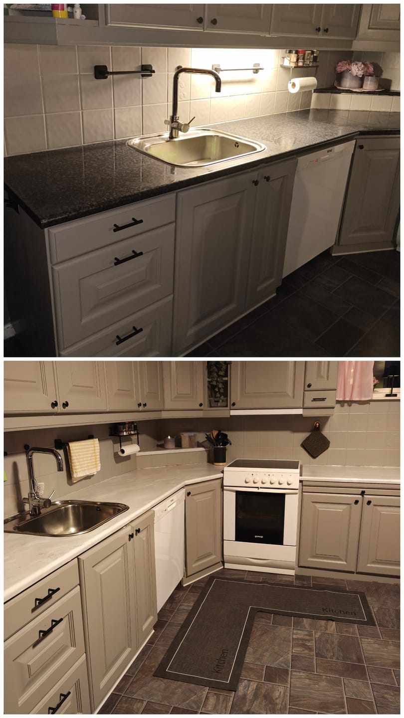 Customer photo review of Marmor romeo hvit matt kontaktplast