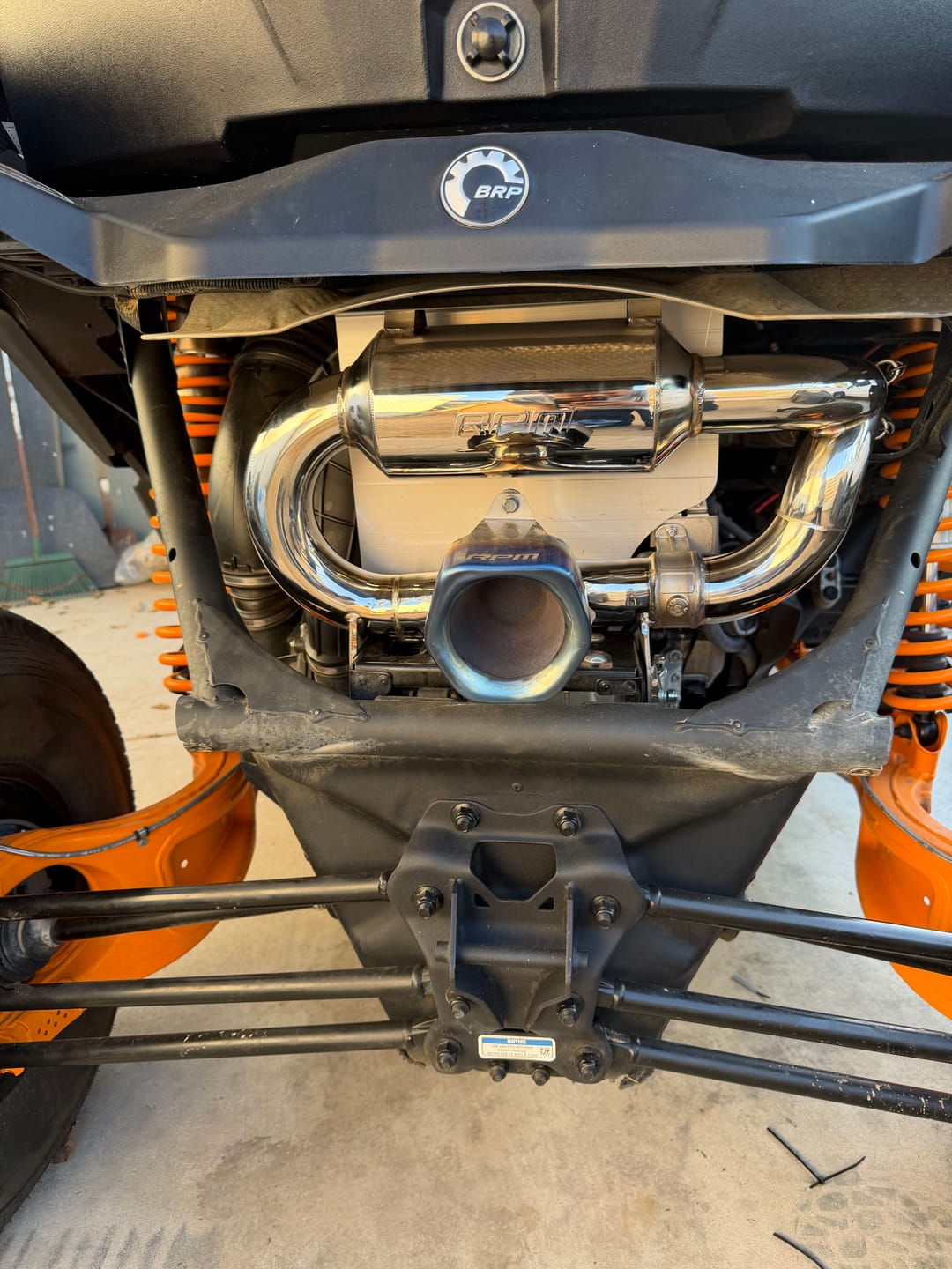 Customer photo review of RPM X3 E-Valve Slip On Exhaust Sport Muffler Can-Am Maverick X3 Turbo R & RR 2017-2026
