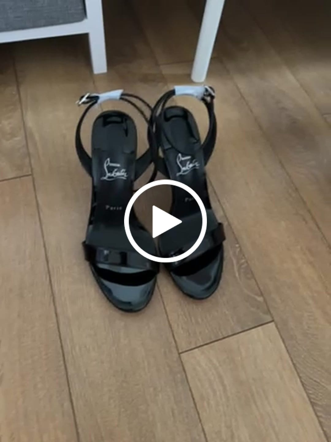Customer video review of CL Mis Z 100mm Sandal Patent Leather 863982